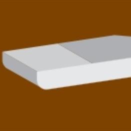 MDF Dual Profile 9mm Pencil Round/Chamfered & Round Skirting & Architrave