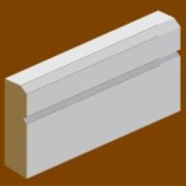MDF Dual Profile Chamfered & V Grooved/Square Edge Skirting & Architrave