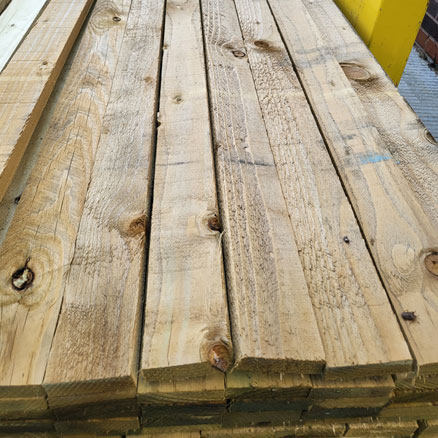 Treated Ungraded Sawn 22x75mm FSC/PEFC