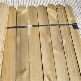 Planed & Treated Round Top Pales (900mm x 19mm x 70mm)